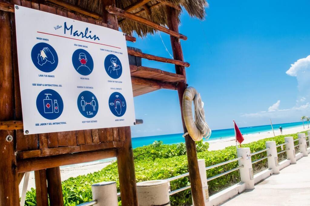 Ocean Front Villa Marlin, Best Location In Hotel Zone #109 Канкун Экстерьер фото